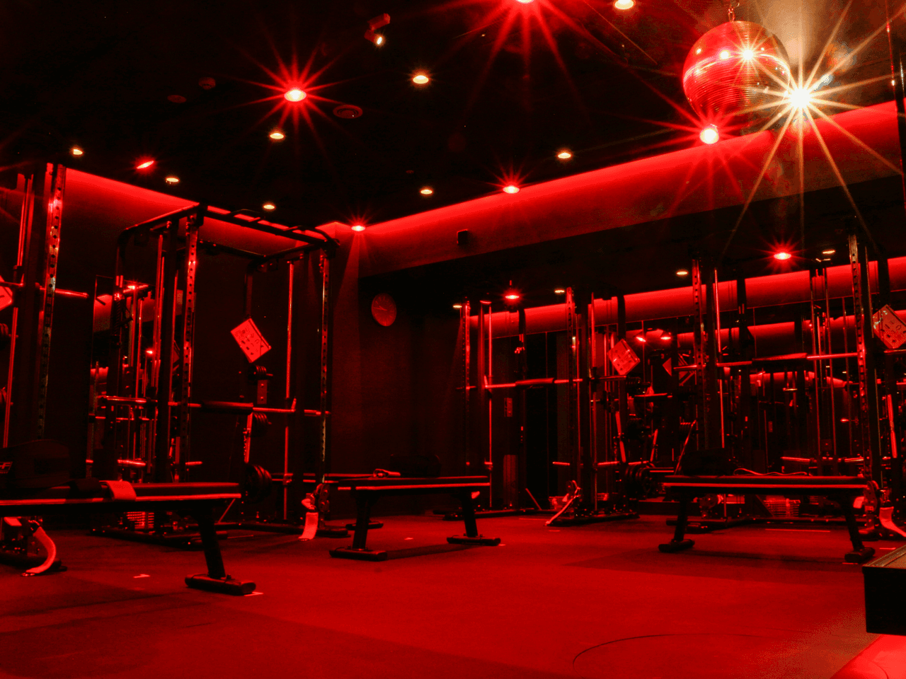 【女性限定】暗闇と音楽に浸る、REDY’S GYMのエネルギッシュな筋トレ時間のイメージ2