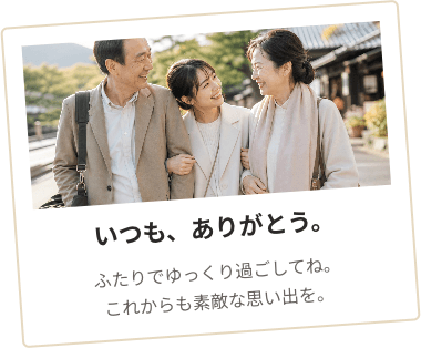 写真とメッセージ入りのギフトカード