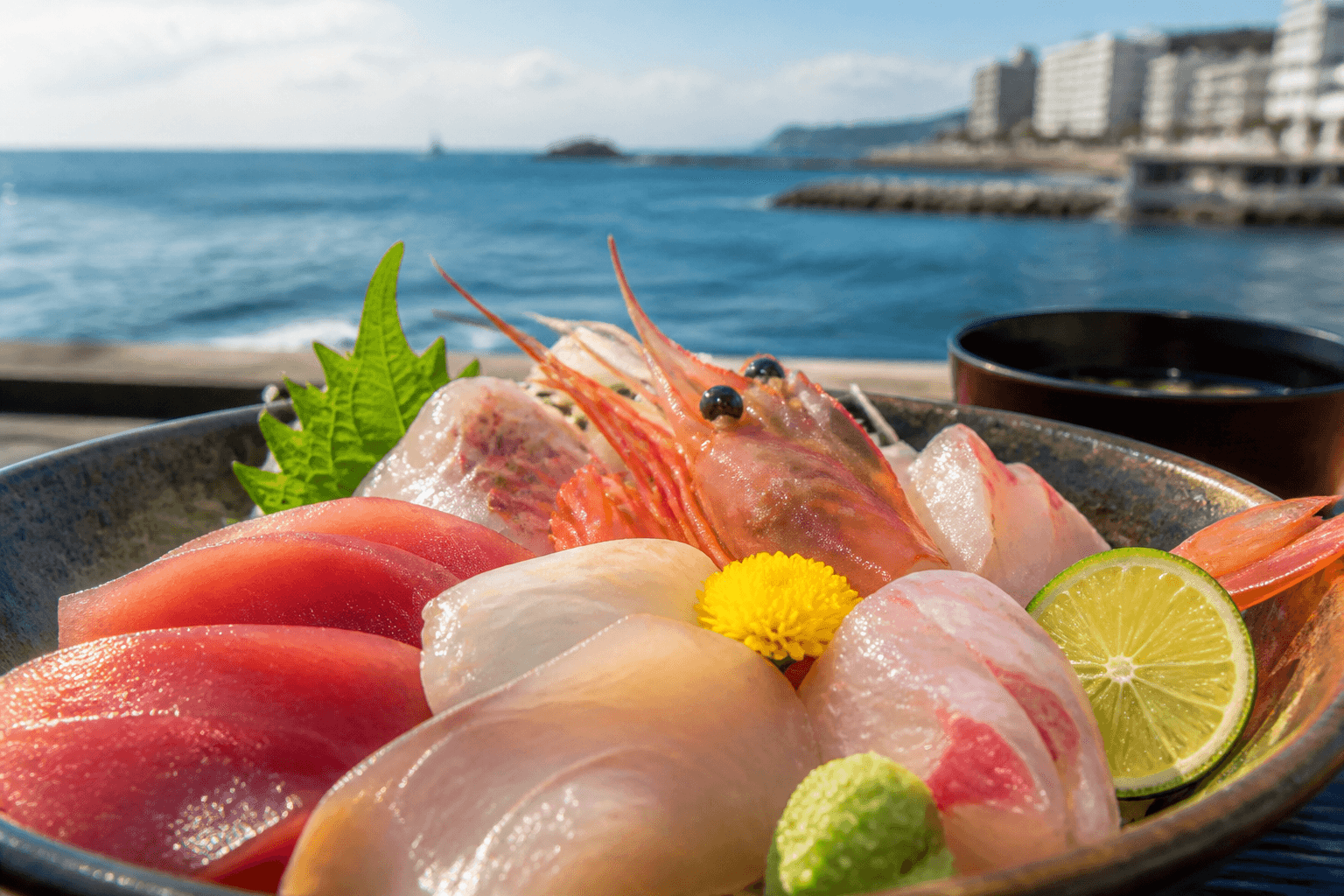 熱海の新鮮な海の幸