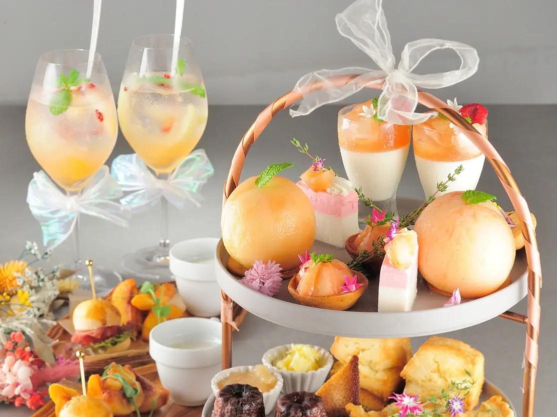 二人で季節をシェアする午後。季節の果実とSweetsアフタヌーンティーペアセット