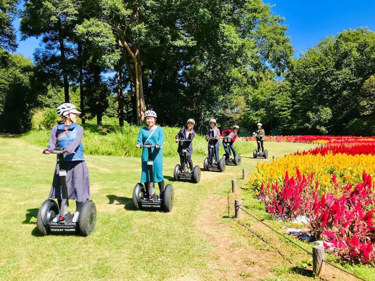里山広がる武蔵丘陵をセグウェイで!それはあの頃にタイムスリップする休日