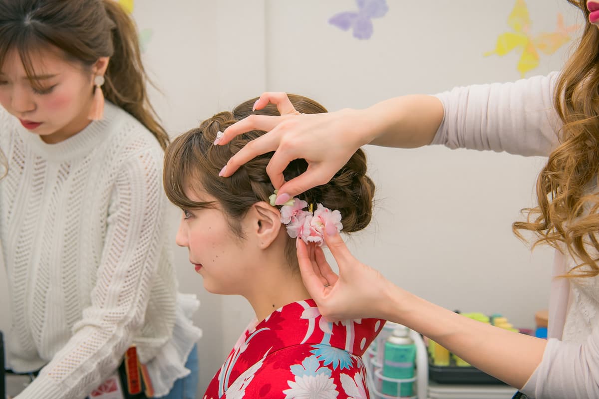 選べる着物は一千着以上。